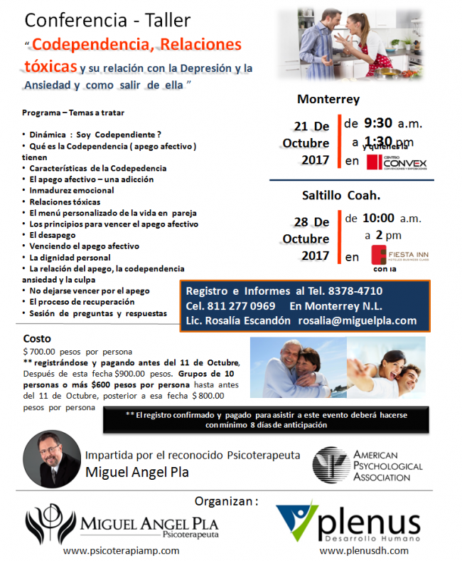 PROMO CONFERENCIA CODEPENDENCIA FINAL CON TODA LA INFO